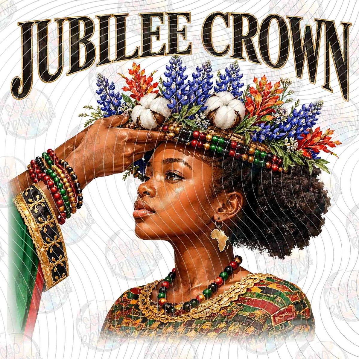 JNTHG 59 - JUBILEE CROWN WOMAN WITH FLOWERS