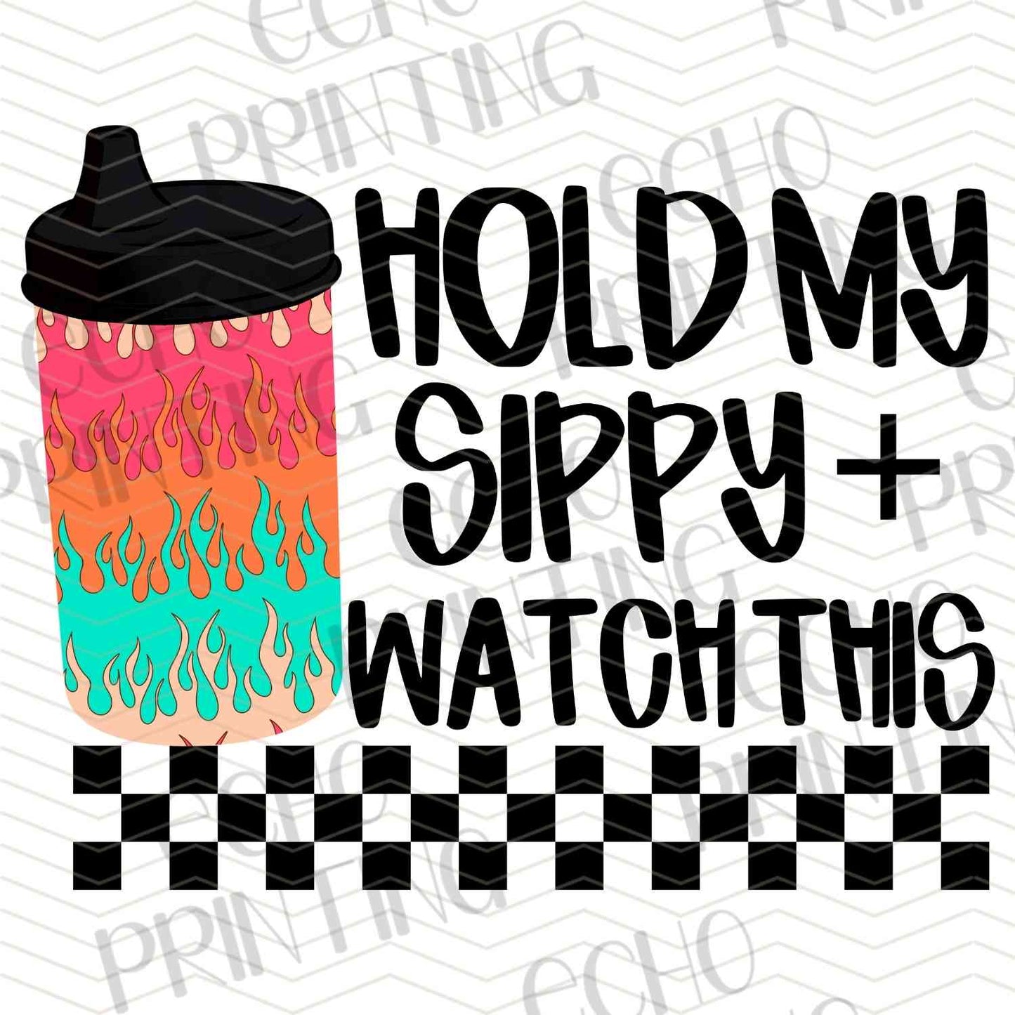 KDDG 148 - HOLD MY SIPPY (RAINBOW)