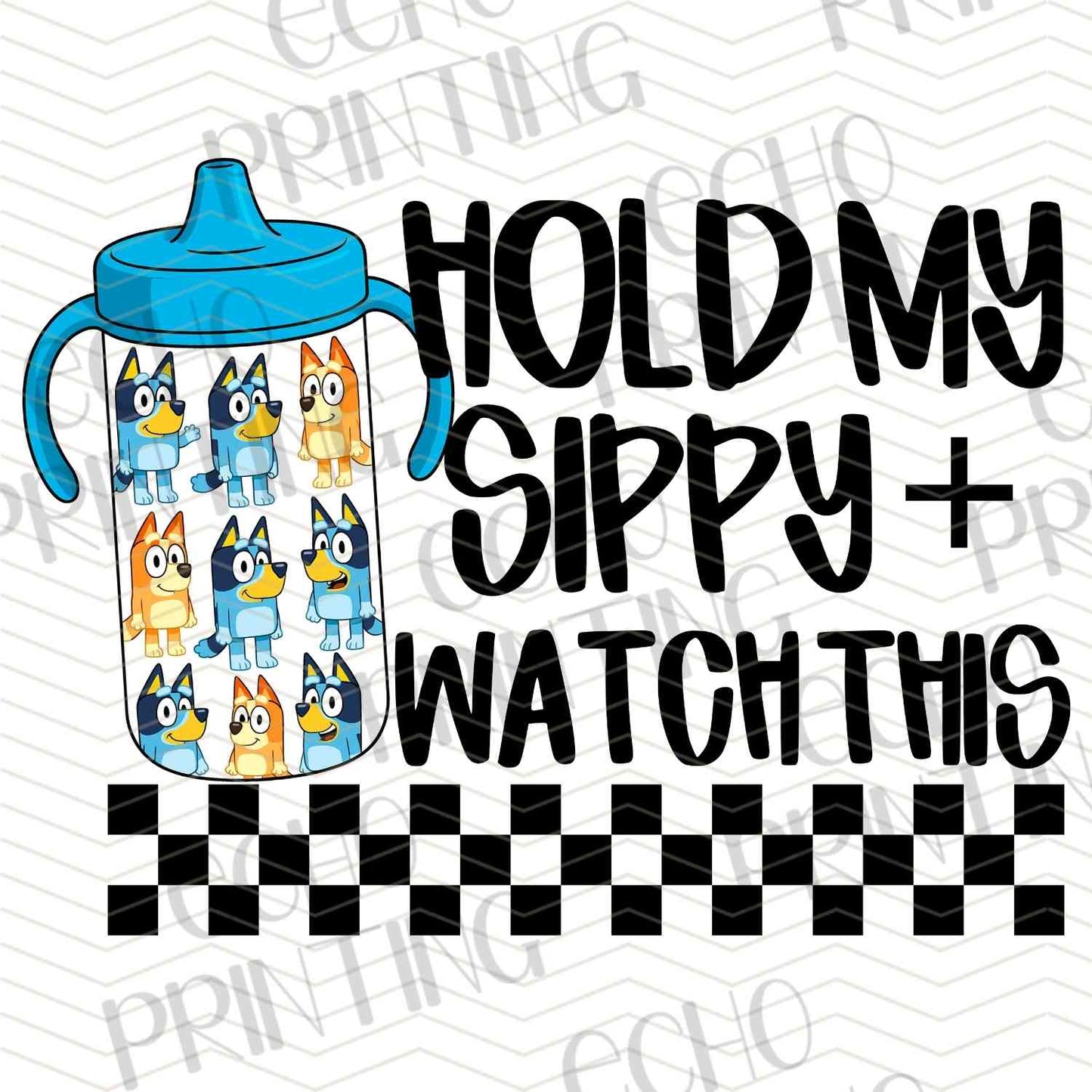 KDDG 153 - HOLD MY SIPPY (BLUE ICONS)