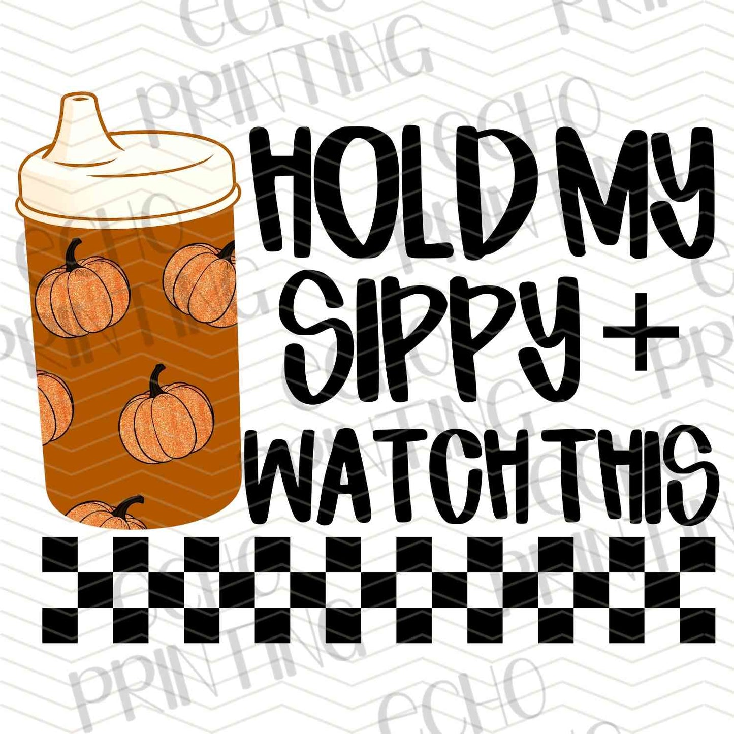 KDDG 154 - HOLD MY SIPPY (BROWN DOT)