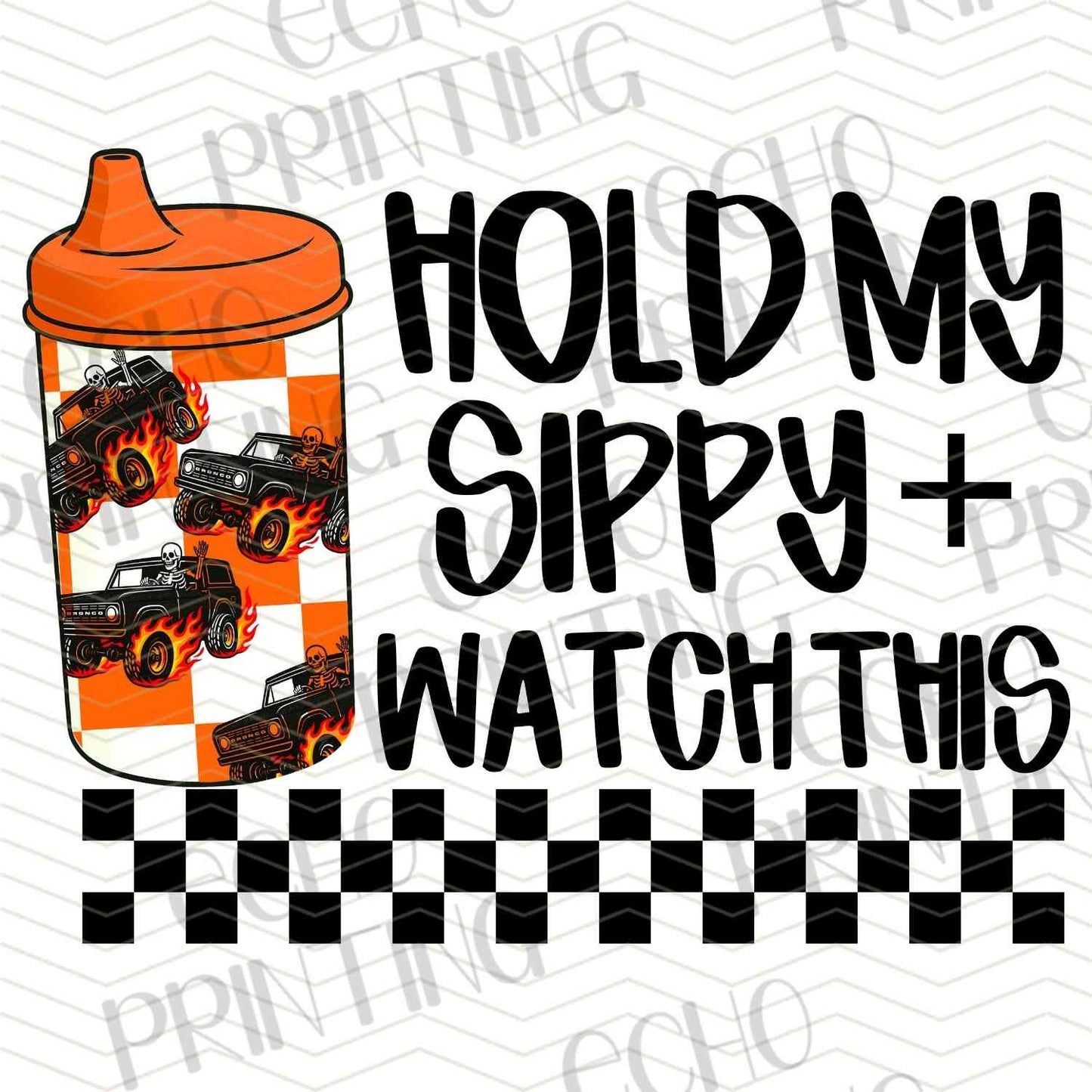 KDDG 158 - HOLD MY SIPPY (ORANGE ICONS)