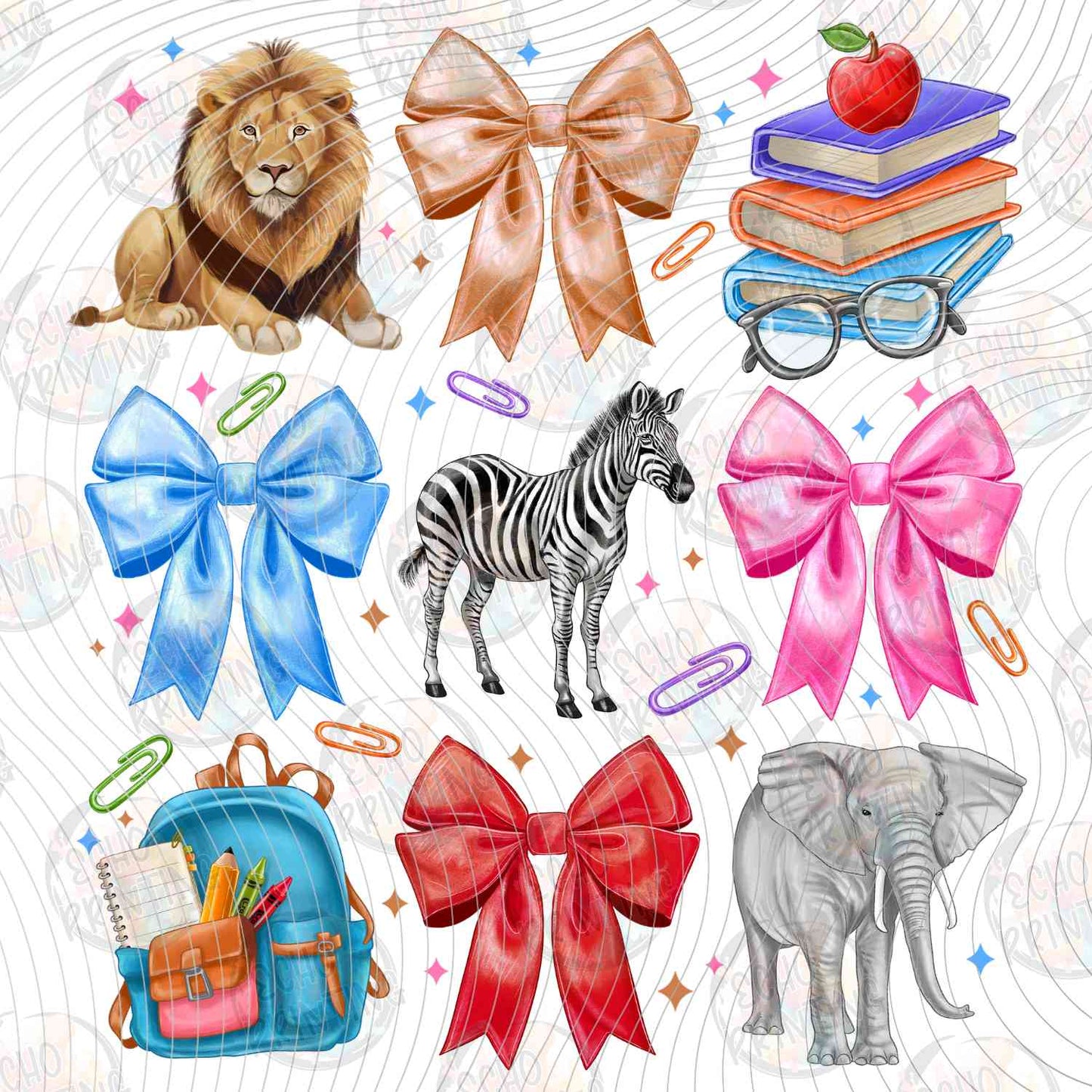 KDDG 214 - SAFARI ANIMALS AND BOWS
