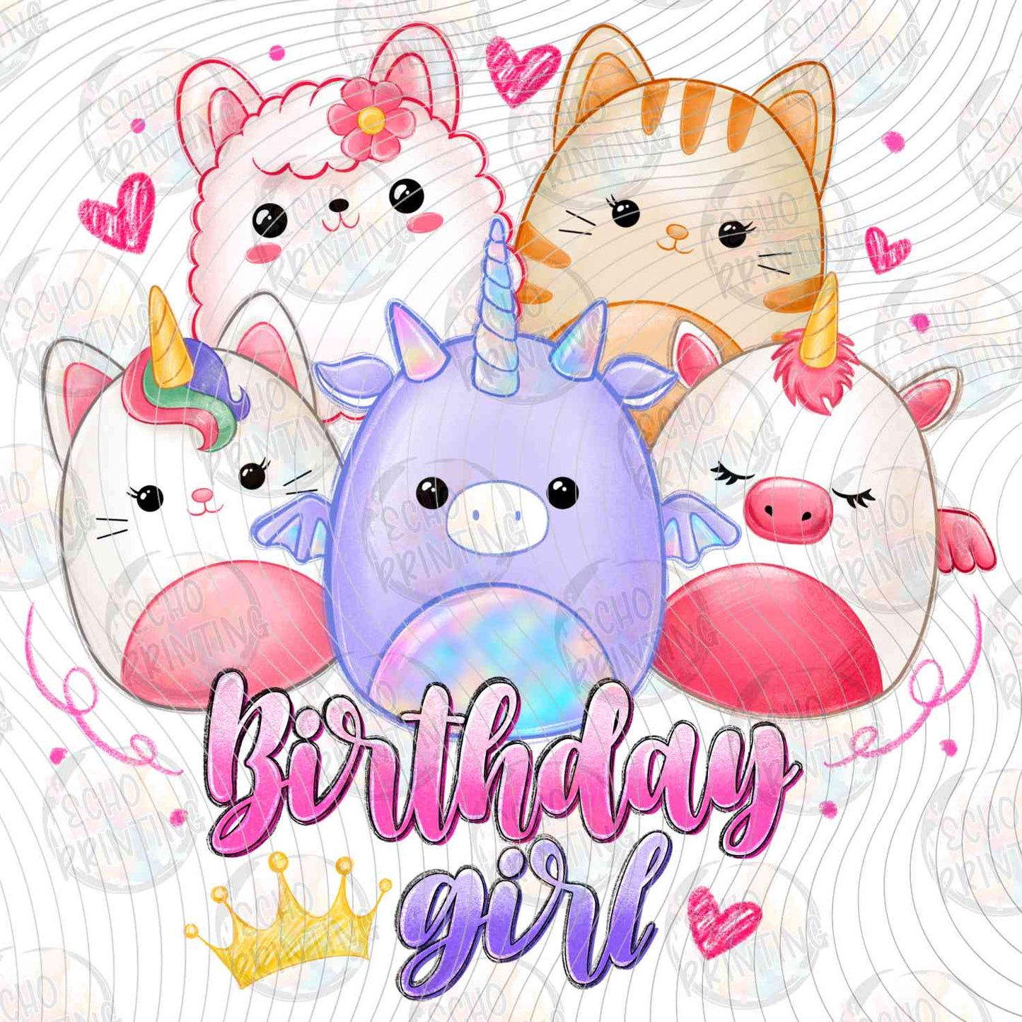 KDDG 218 - BIRTHDAY GIRL CUTE PLUSH TOYS