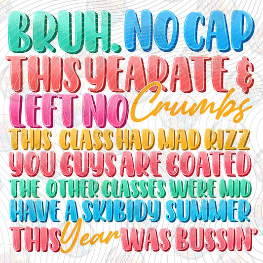 LDOS 105 - BRUH NO CAP THIS YEAR ATE