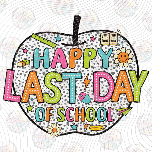 LDOS 11 - HAPPY LAST DAY OF SCHOOL APPLE FRUIT