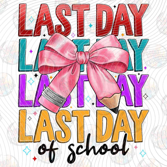 LDOS 116 - LAST DAY OF SCHOOL PINK BOW