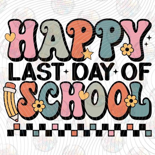 LDOS 16 - HAPPY LAST DAY OF SCHOOL CHECKERED