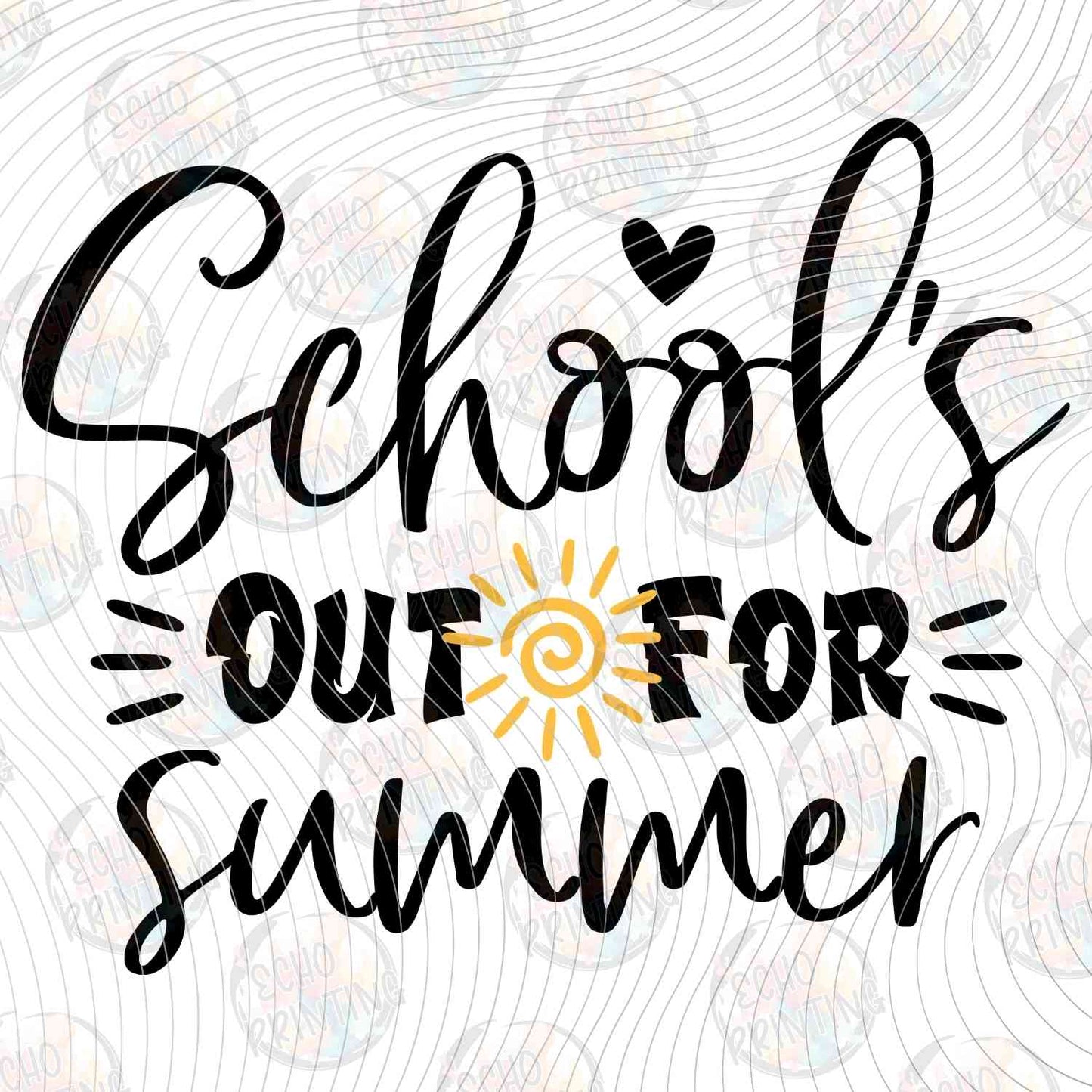 LDOS 27 - SCHOOL'S OUT FOR SUMMER CURSIVE
