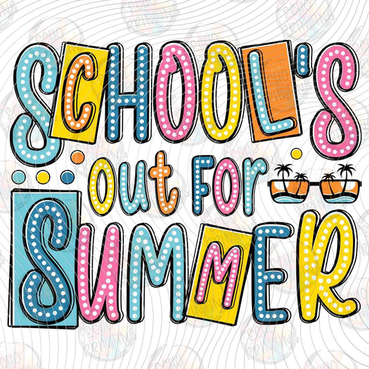 LDOS 57 - SCHOOL'S OUT FOR SUMMER BLUE YELLOW
