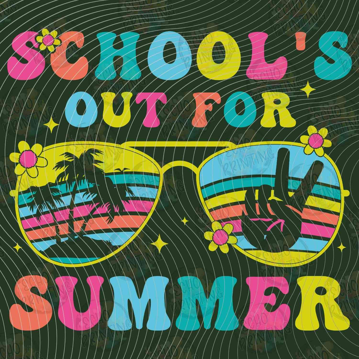 LDOS 63 - SCHOOL'S OUT FOR SUMMER DARK BACKGROUND
