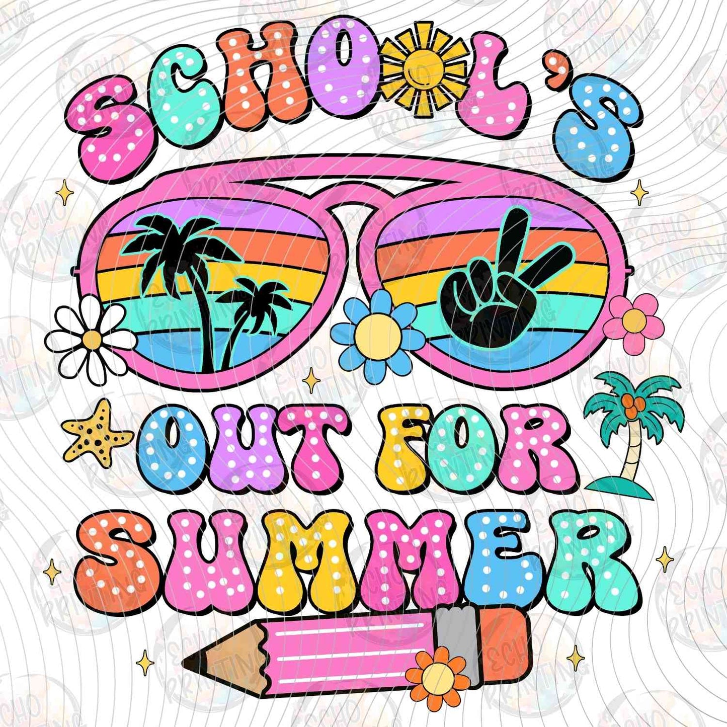 LDOS 99 - SCHOOL'S OUT FOR SUMMER PINK SHADES