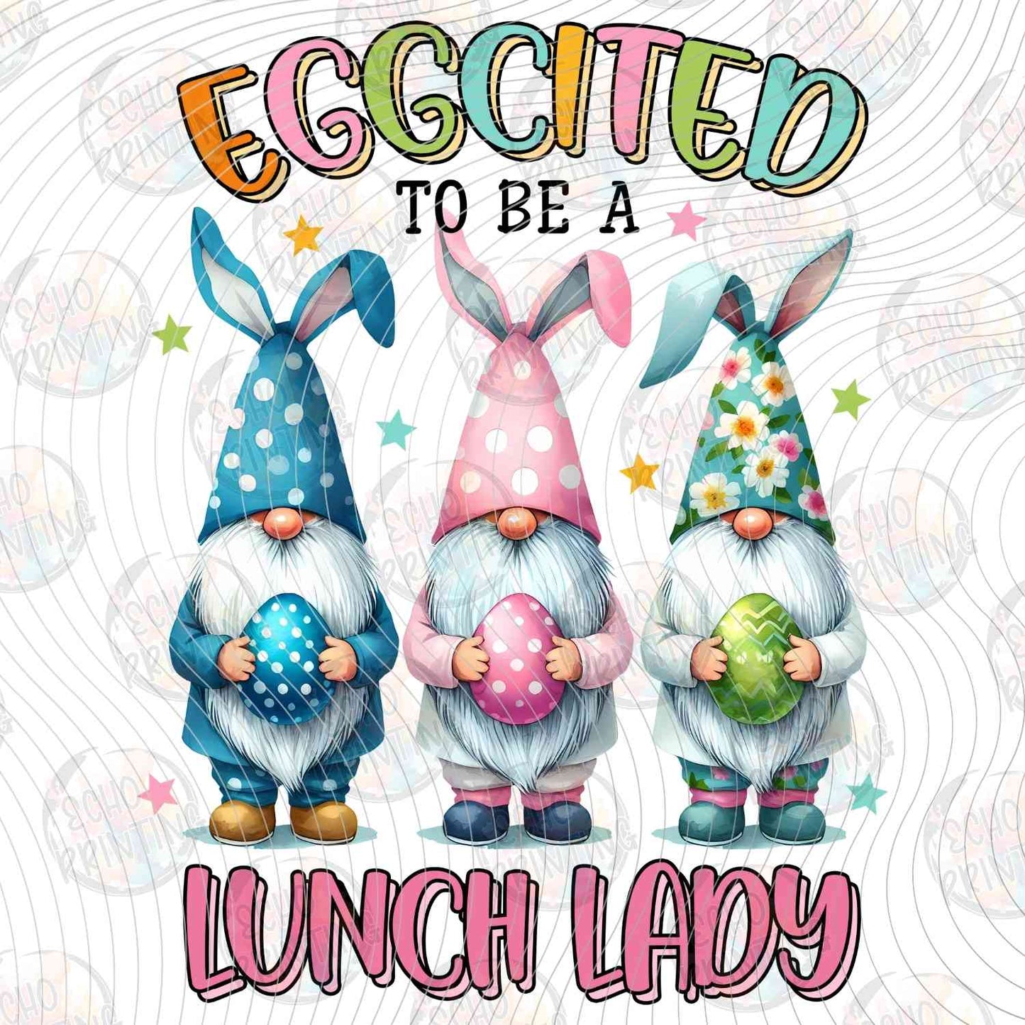 LNDG 13 - EGG CITED TO BE A LUNCH LADY GNOMES