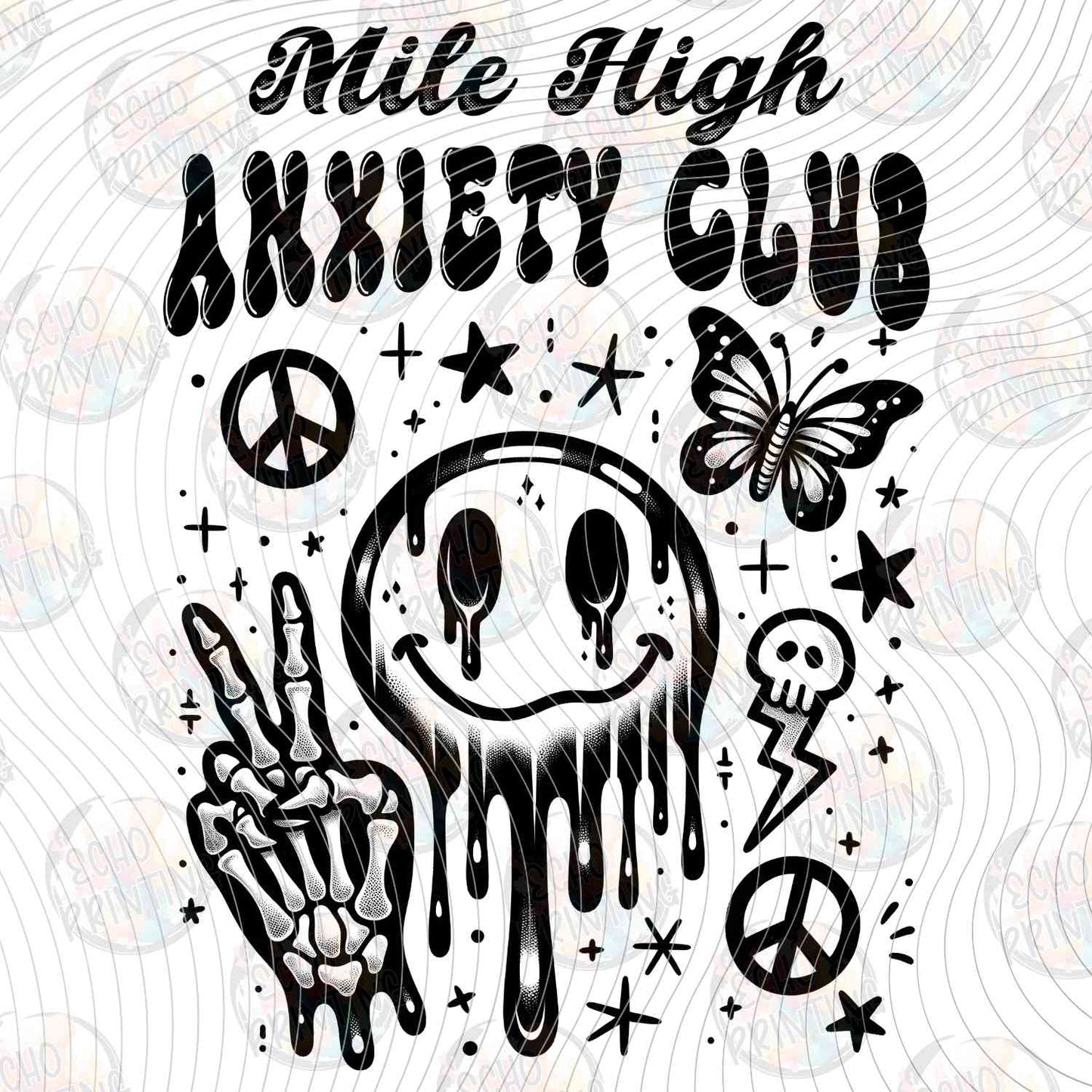 LNDG 42 - MILE HIGH ANXIETY CLUB MELTING SMILEY FACE