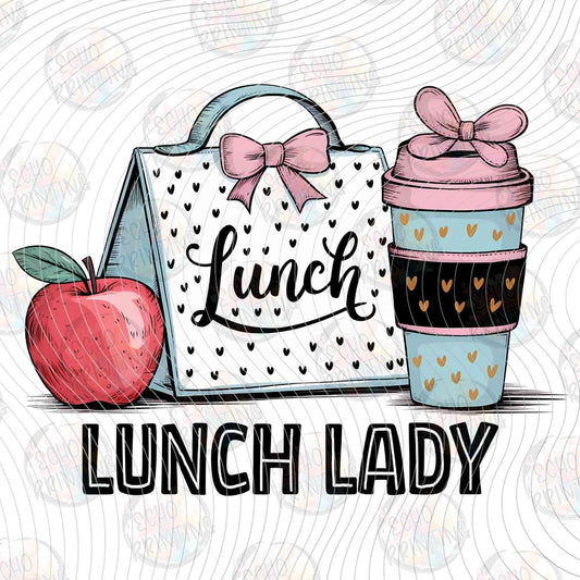 LNDG 43 - LUNCH LADY BAG APPLE AND COFFEE PINK