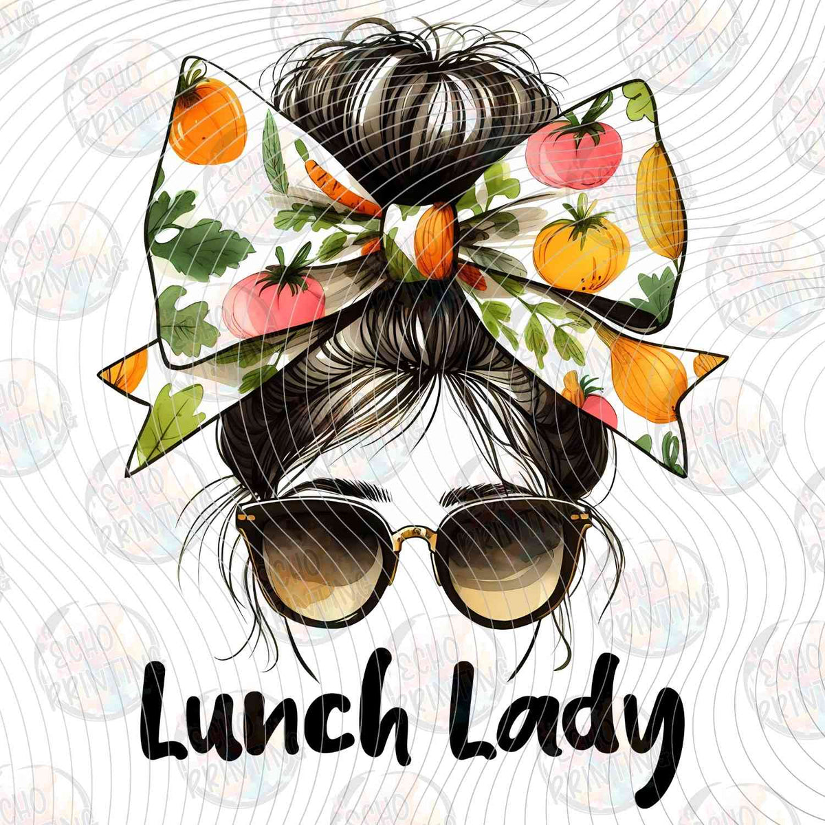 LNDG 5 - LUNCH LADY MESSY BUN