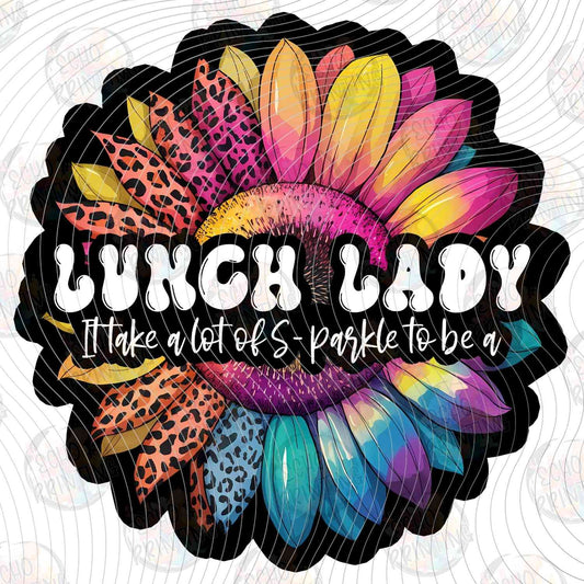 LNDG 54 - LUNCH LADY RAINBOW SUNFLOWER