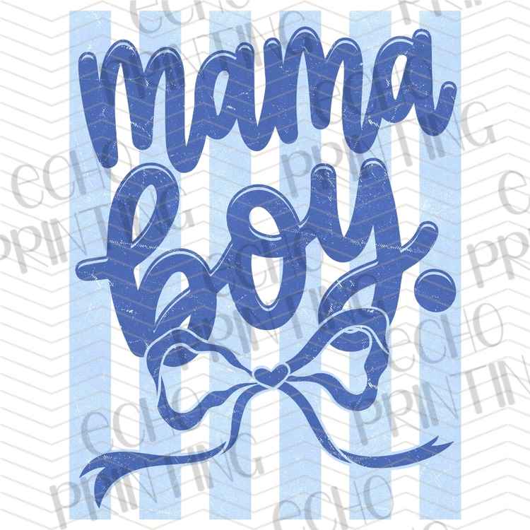 MGAG 1373 - MAMA BOY BLUE BOW