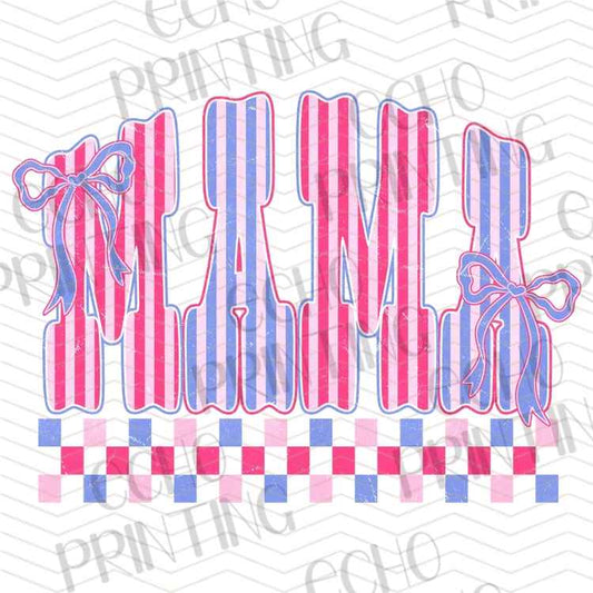MGAG 1374 - MAMA PLAID RETRO LETTERING