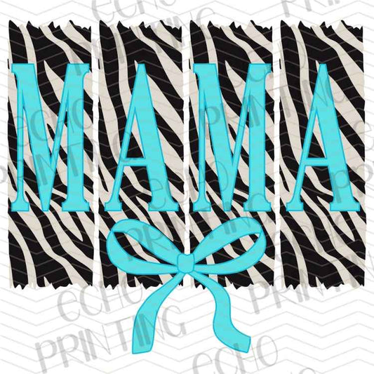 MGAG 1391 - MAMA ZEBRA PRINT BOW