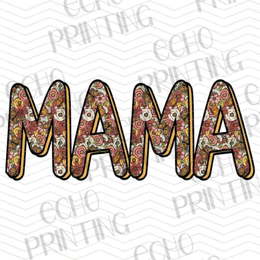 MGAG 1392 - FLORAL MAMA LETTERING STYLE