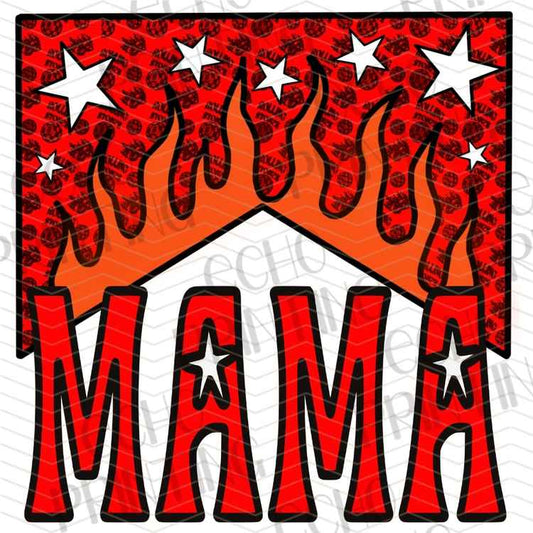 MGAG 1427 - RED MAMA FLAME LETTERING