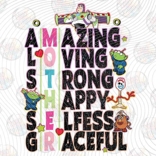 MGA 1176 - AMAZING MOM WORD ART