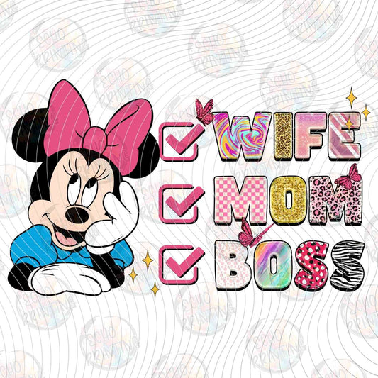 MGA 1231 - CUTE CHARACTER MOM WIFE BOSS CHECKLIST