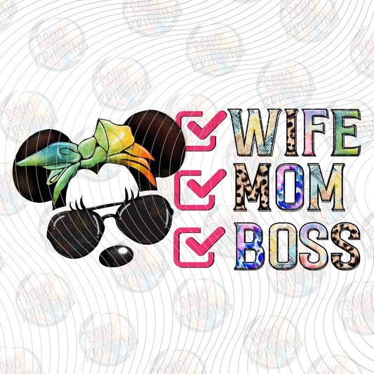 MGA 1232 - SUNGLASSES MOM WIFE BOSS CHECKLIST