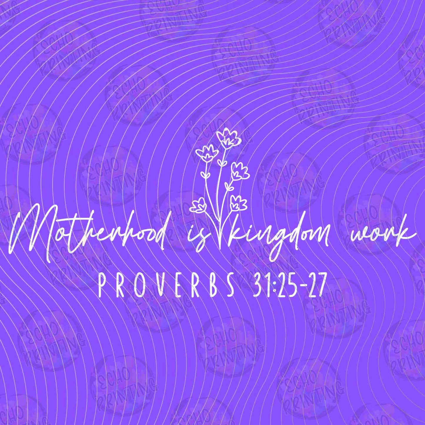 MGA 1262 - MOTHERHOOD IS KINGDOM WORK PURPLE