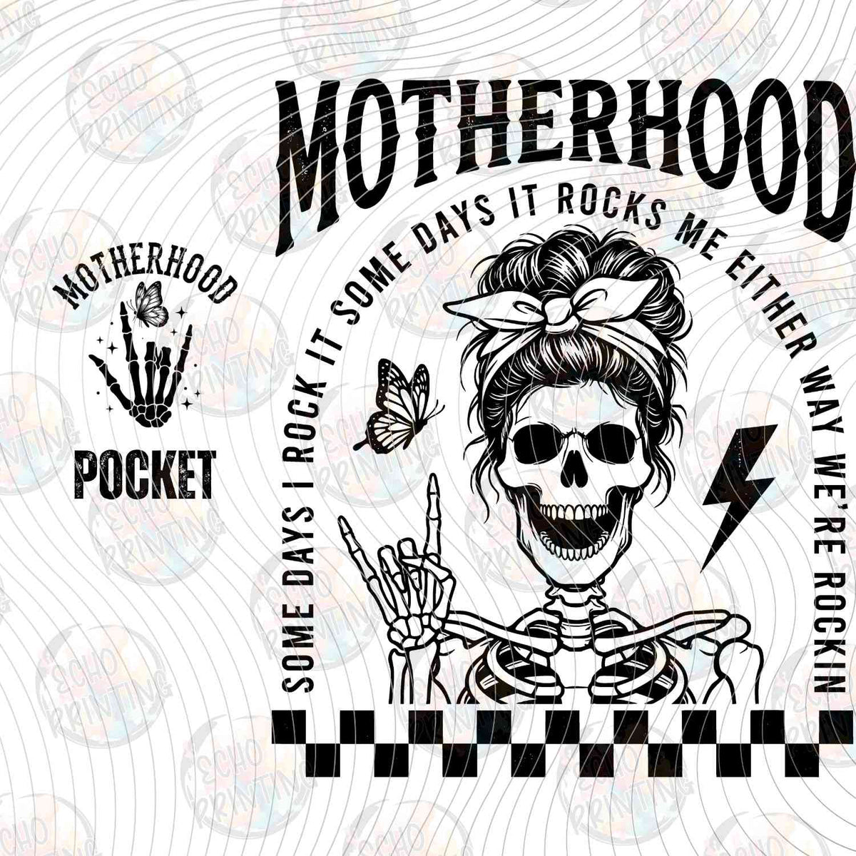 MGA 1270 - MOTHERHOOD SKELETON MESSY BUN