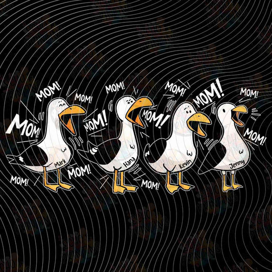 MGA 1273 - DUCKS IN A ROW BLACK BACKGROUND