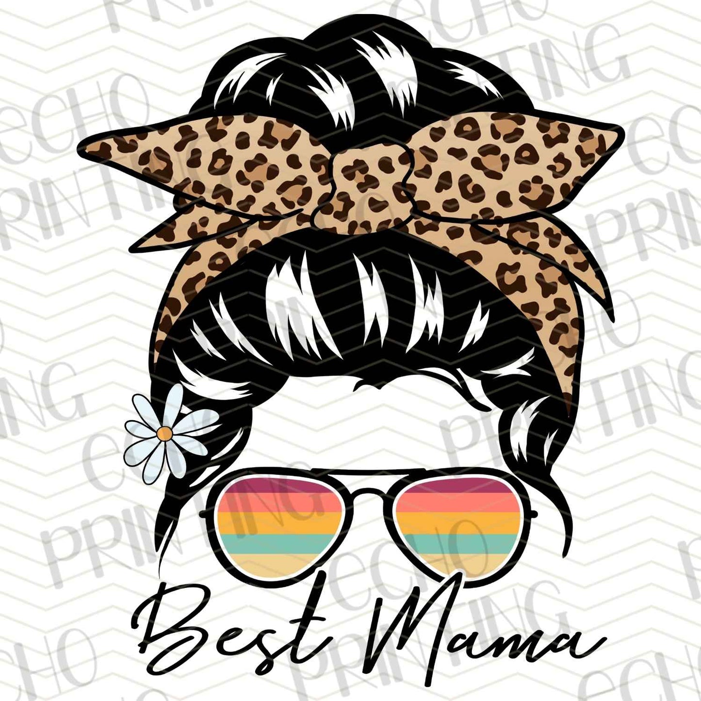 MGAG 13 - BEST MAMA GLASSES LEOPARD BUN