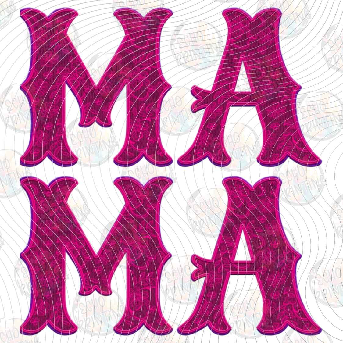 MGA 1453 - MAMA RETRO LETTERING