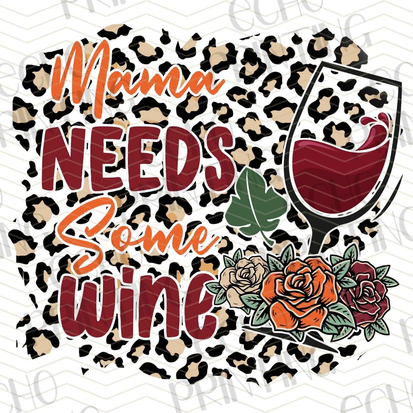 MGAG 266 - MAMA NEEDS WINE LEOPARD