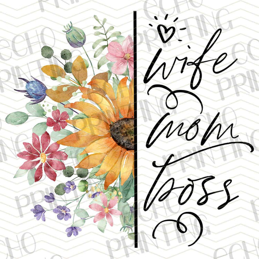 MGAG 27 - WIFE MOM BOSS FLORAL