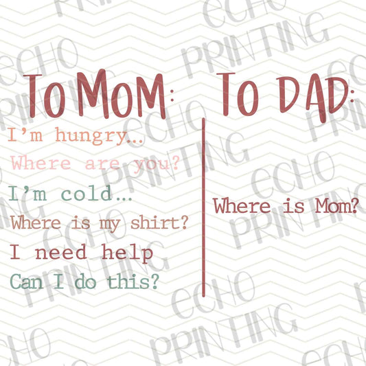 MGA 377 - TO MOM TO DAD