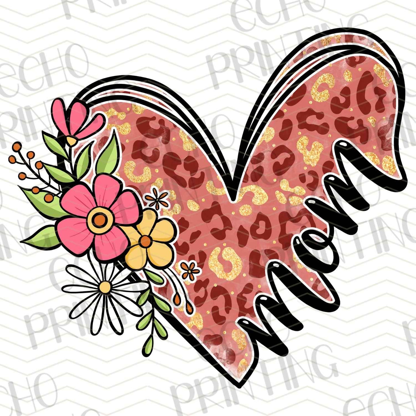 MGAG 467 - MOM FLORAL HEART