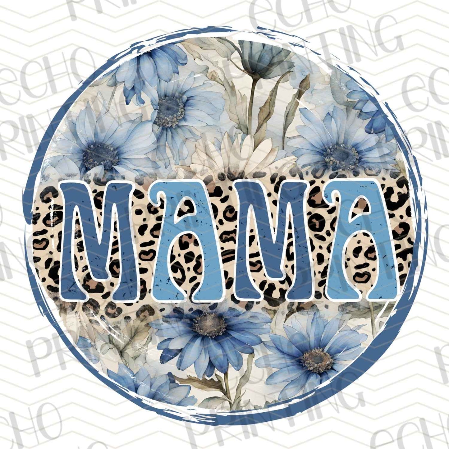 MGAG 589 - MAMA CIRCLE BLUE FLORAL