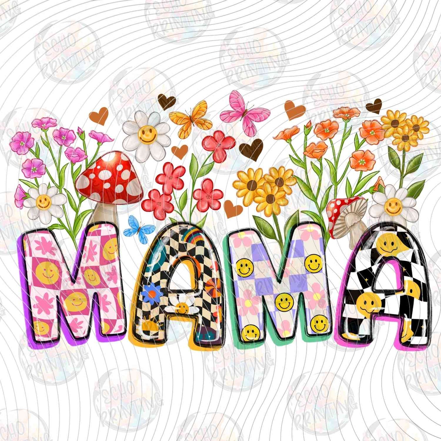 MGA 740 - MAMA FLORAL LETTERS