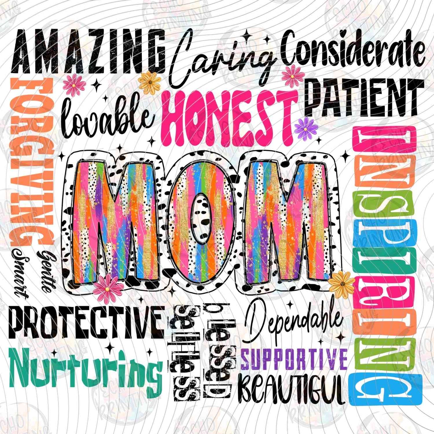 MGA 813 - HONEST MOM TYPOGRAPHY
