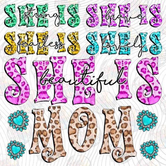 MGA 831 - SHE IS MOM LEOPARD