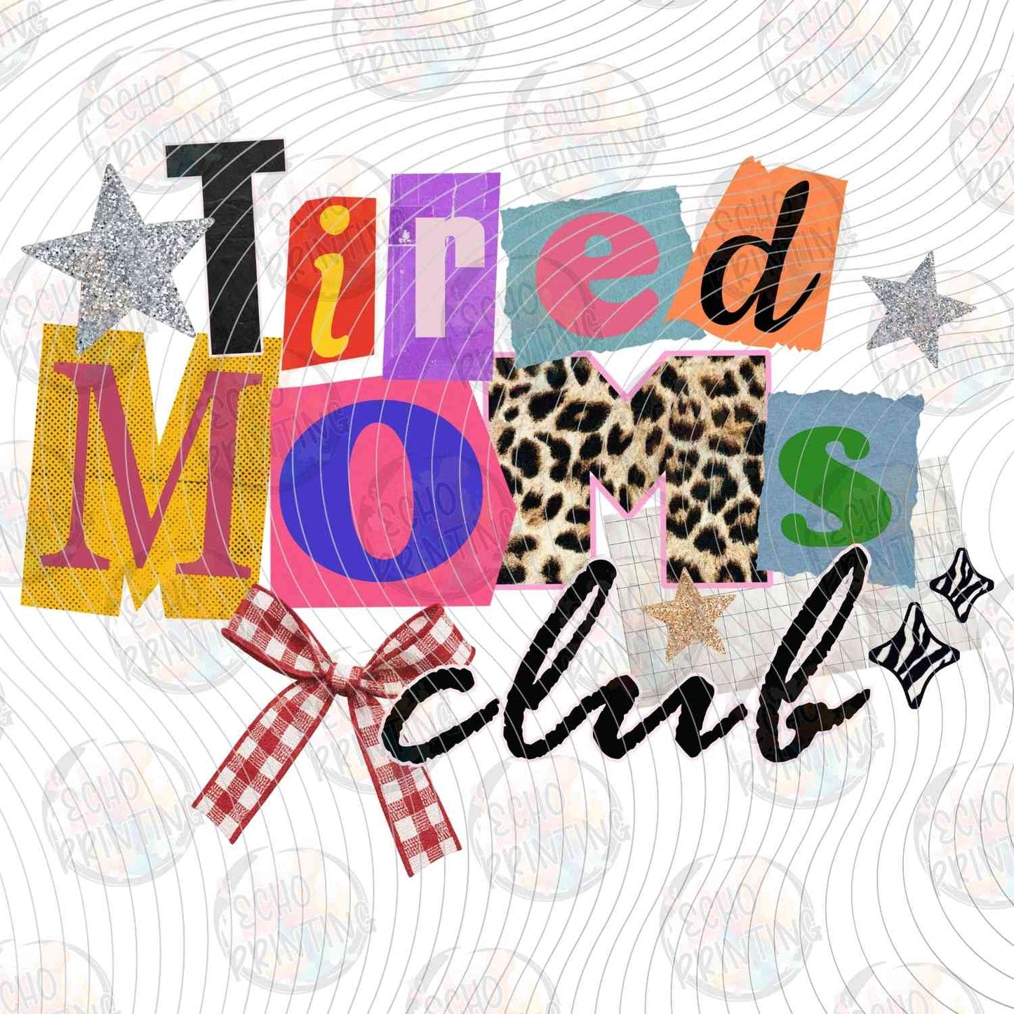 MGA 872 - TIRED MOMS CLUB PATCHES