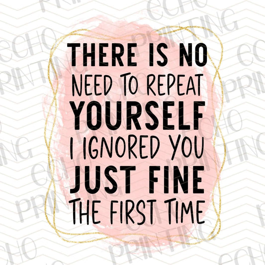 MHA 110 - YOU DON’T NEED TO REPEAT YOURSELF