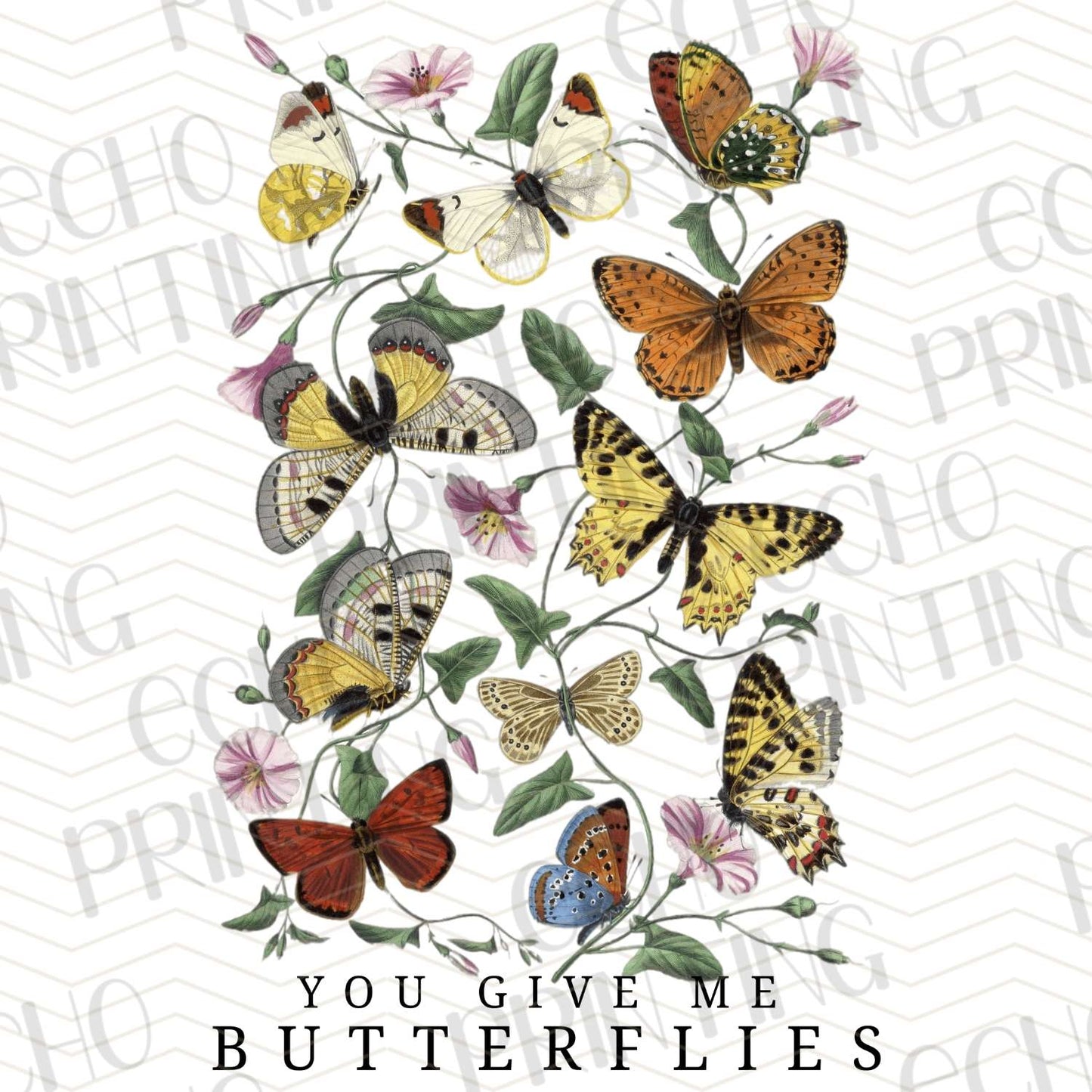 MHSM 109 - YOU GIVE ME BUTTERFLIES FLORAL