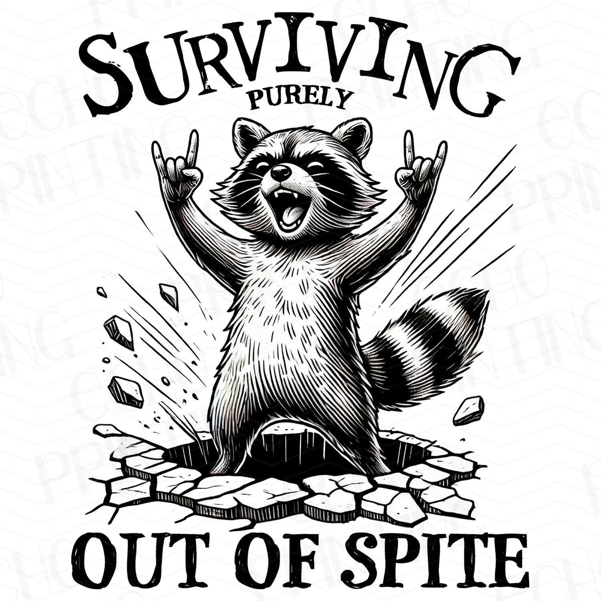 MHSM 129 - SURVIVING OUT OF SPITE RACCOON BLACK