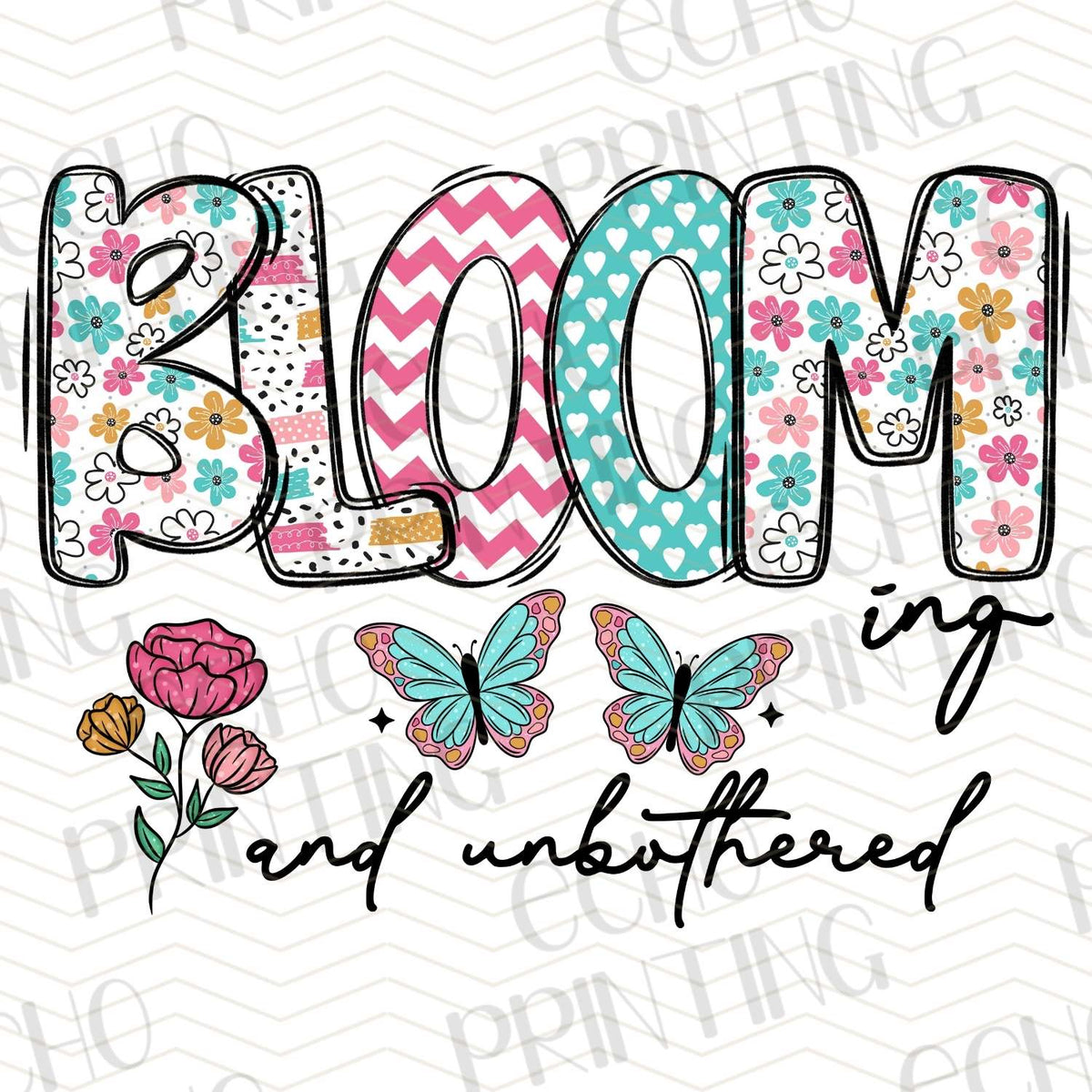 MHSM 191 - BLOOM WHEREVER WITH BUTTERFLIES