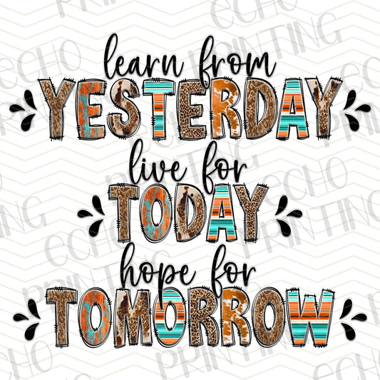 MHSM 207 - LEARN FROM YESTERDAY HOPE FOR TOMORROW