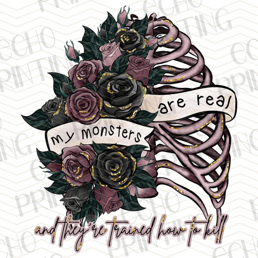 MHSM 217 - MY MONSTERS ARE REAL ROSE RIBS