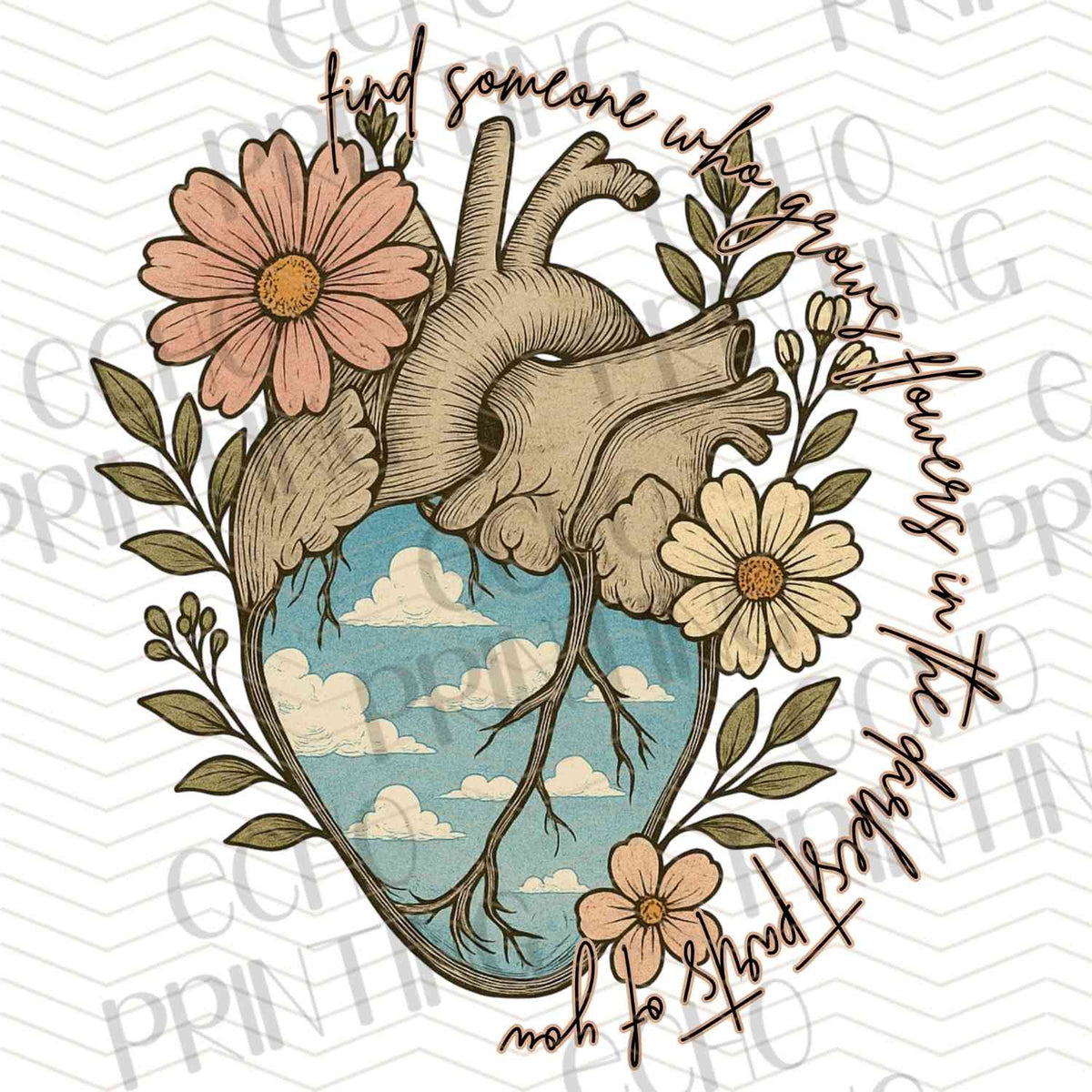 MHSM 362 - FLORAL HEART