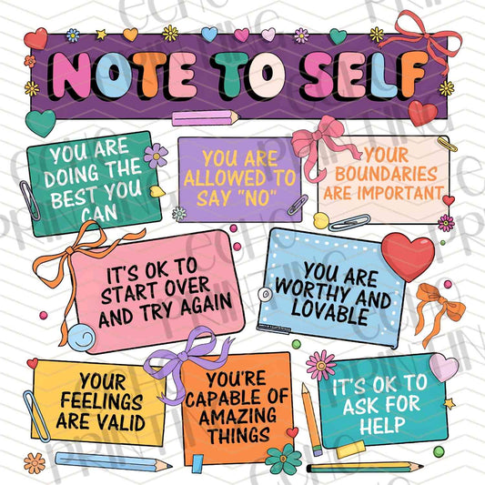 MHSM 413 – NOTE TO SELF